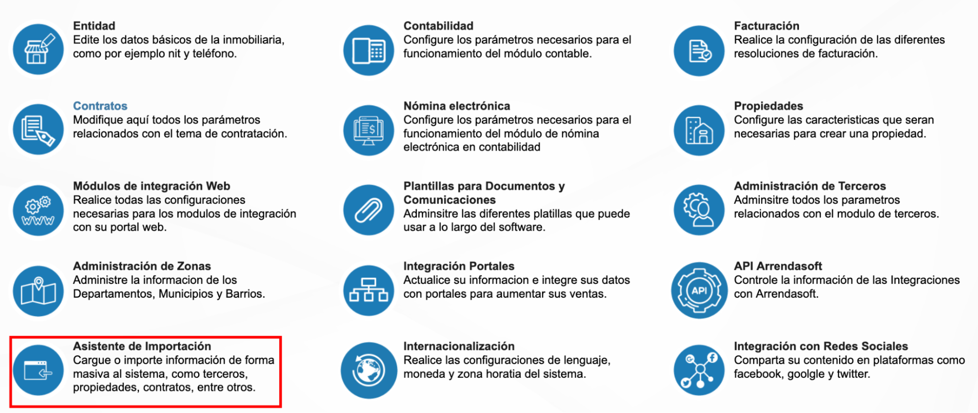 configuracciones